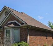 Exterior view of roofing project by AllPoint Construction