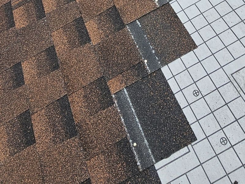 Completed storm damage roof repair in Wyandotte by AllPoint Construction